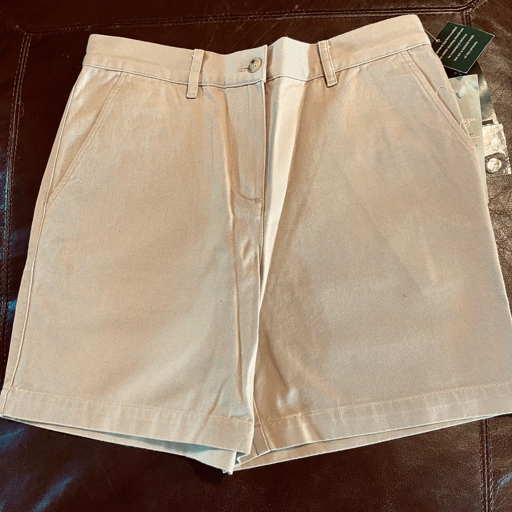 Lauren Ralph Lauren 2P Cotton Khaki Shorts NWT